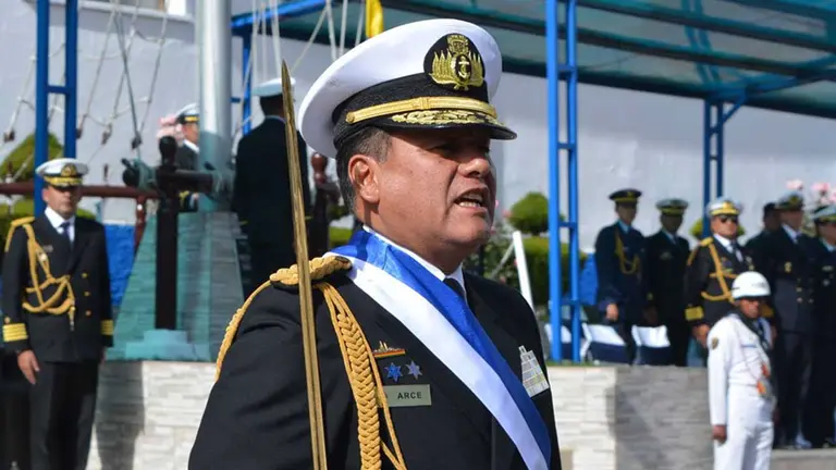 Arce fue comandante de la Armada. ERBOL