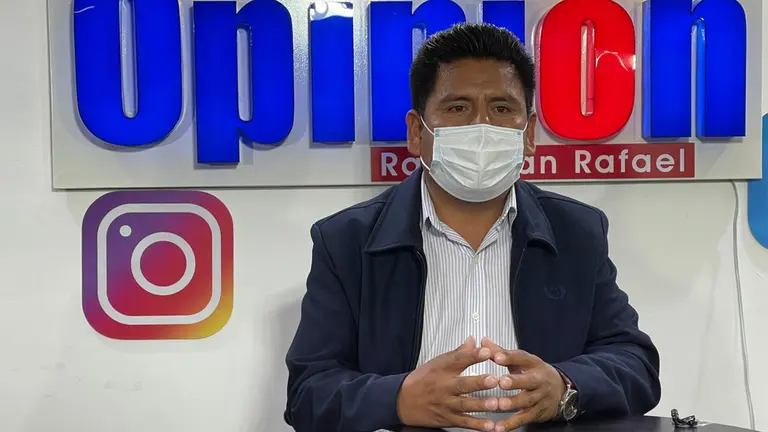 El alcalde electo por Sacaba, Pedro Guti&eacute;rrez en el programa Buena Noche. Alejandro Orellana