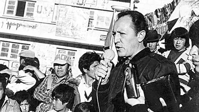 La muerte del líder socialista Marcelo Quiroga Santa Cruz se produjo durante la dictadura militar de Luis García Meza y Luis Arce Gómez, en 1980.     ARCHIVO