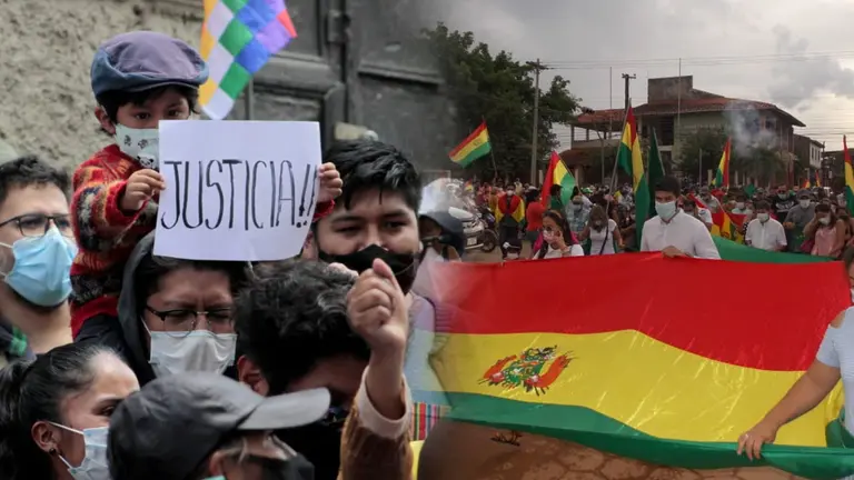 Bolivia realiza marchas y vigilias en pro y en contra de detenci&oacute;n de &Aacute;&ntilde;ez. APG