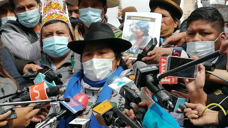 Imageren referencial de representantes del Pacto de Unidad. ERBOL