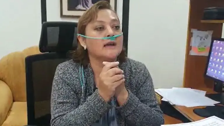 La jueza Ximena Mendiz&aacute;bal consider&oacute; el caso del l&iacute;der de la Resistencia Juvenil Cochala Yassir Molina, el 16 de marzo. Captura de pantalla