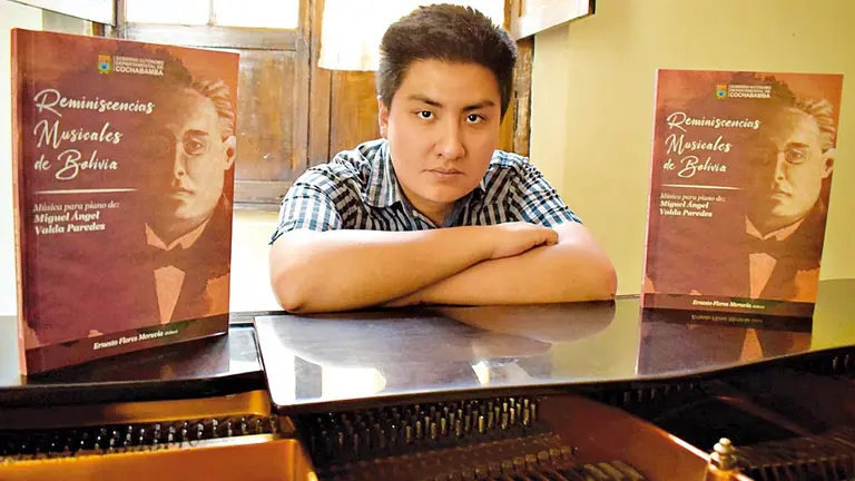 El editor y productor de &ldquo;Reminiscencias Musicales de Bolivia&rdquo;, Ernesto Flores Meruvia.  ARCHIVO