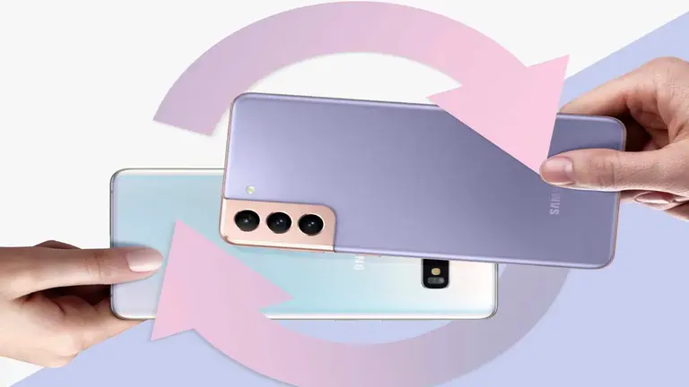 Ahorra dejando tu tel&eacute;fono antiguo como parte de pago y ll&eacute;vate el nuevo Galaxy S21. Cortes&iacute;a