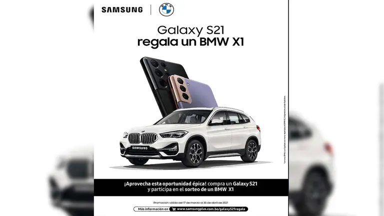 Samsung Galaxy S21 regala un BMW X1. Cortes&iacute;a