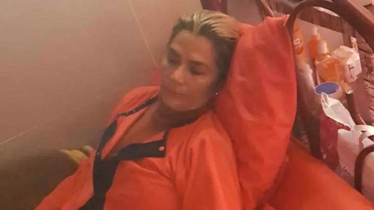 Jeanine A&ntilde;ez en la carcel de Obrajes. EL DEBER