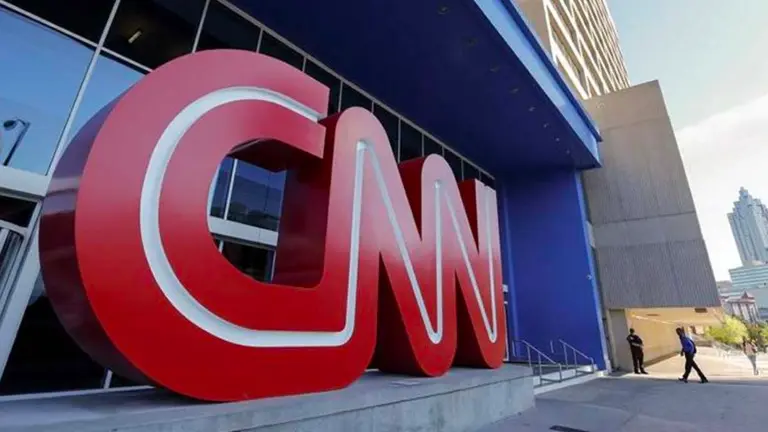 Vista de la entrada del Centro CNN en Atlanta, Georgia (Estados Unidos). EFE