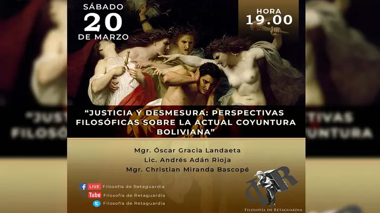 Colectivo filos&oacute;fico discute
la coyuntura pol&iacute;tica. Cortes&iacute;a