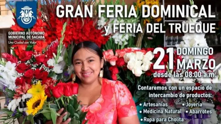 Afiche promocional de la feria. GAM SACABA