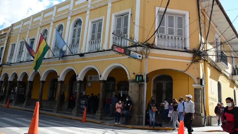 La fachada de la Alcaldía de Cochabamba.DICO SOLÍS