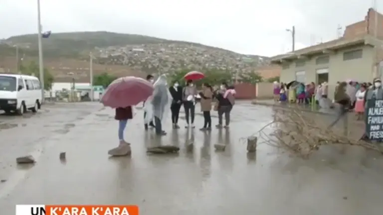 Nuevo bloqueo en el ingreso del botadero de K'ara K'ara.
