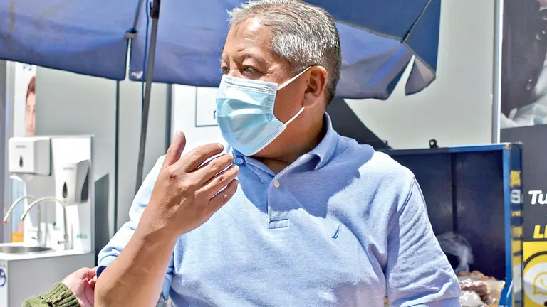 El ahora alcalde suplente temporal, Iván Tellería.  DICO SOLÍS