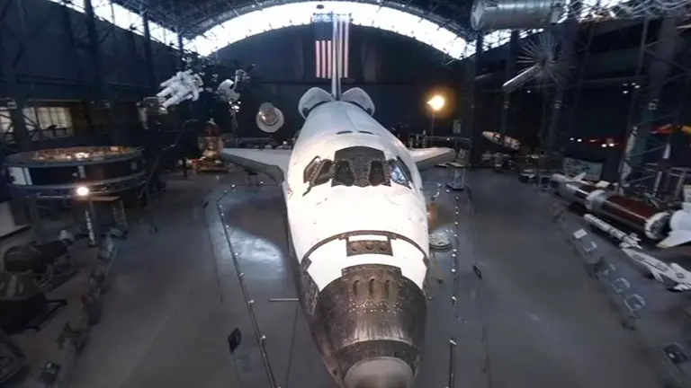 Captura del interior del Museo del Aire y el Espacio de la NASA. Google