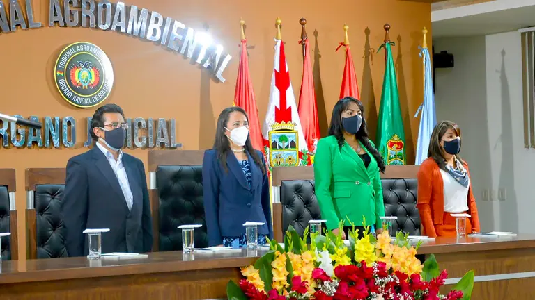 Autoridades judiciales, nacionales, departamentales, organizaciones sociales y representantes de la sociedad civil aprobaron la Rendición Pública de Cuentas Gestión 2020.