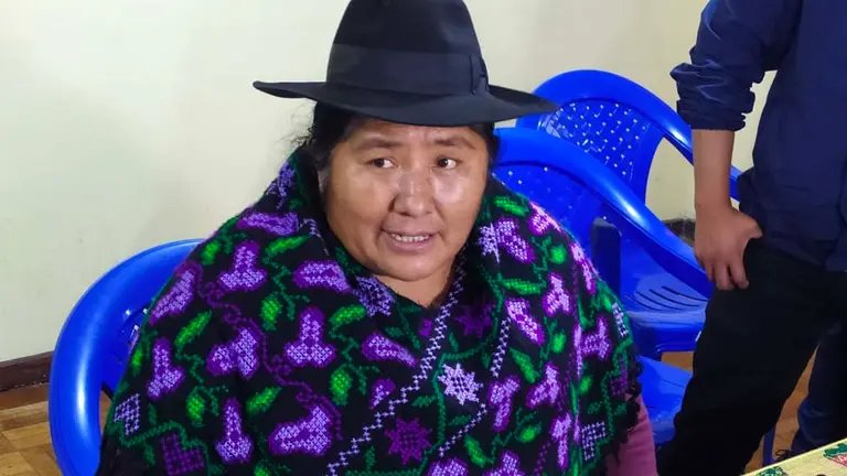 Segundina Flores, ejecutiva saliente de la Confederación de Mujeres &ldquo;Bartolina Sisa&rdquo;. ERBOL