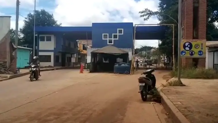 Oficinas de migraci&oacute;n en Cobija, cerca de la frontera con Brasil.