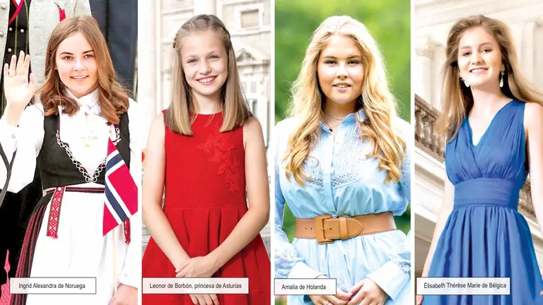 En dos o tres décadas  estas princesas ocuparán  el mando de la monarquía europea.  TWITTER-VANITY
