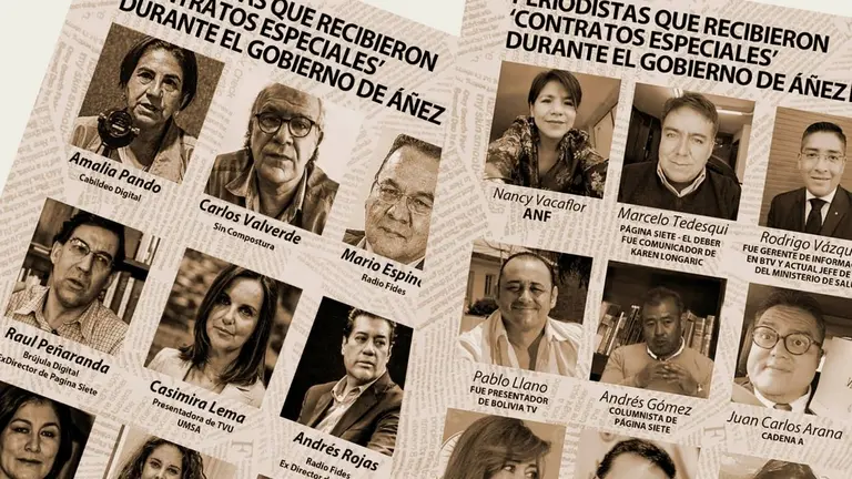 Los gr&aacute;ficos que circulan en las redes para acusar a periodistas y sin
responsables de sus contenidos. Redes Sociales