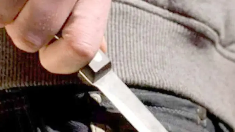 Fotografía ilustrativa de un hombre sosteniendo un cuchillo. PIXABAY
