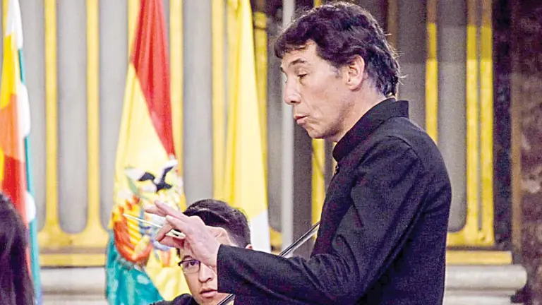 Gastón Arce Sejas, intérprete, director de orquesta, pedagogo  y compositor boliviano de música contemporánea.   CORTESÍA DEL AUTOR
