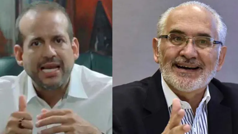 El gobernador cruce&ntilde;o, Luis Fernando Camacho, y el l&iacute;der de CC, Carlos Mesa. ERBOL
