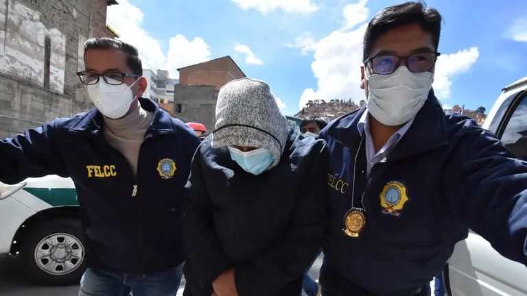 El ministro Edwin Charaguayo el momento de su aprehensi&oacute;n. APG