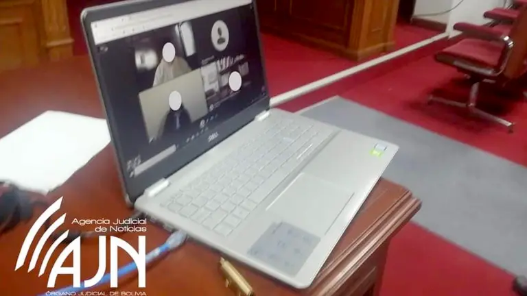 Imagen referencial de una audiencia virtual. Agencia Judicial de Noticias