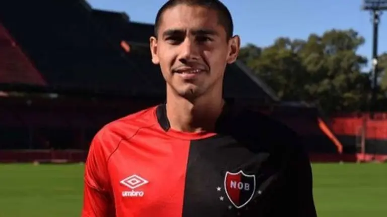 Teo Paredes, durante su estad&iacute;a en Newell's. CANOBoficial