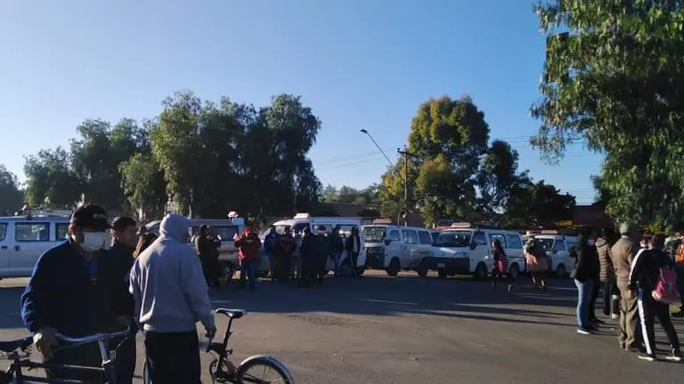 El transporte p&uacute;blico comenz&oacute; a bloquear desde hoy.