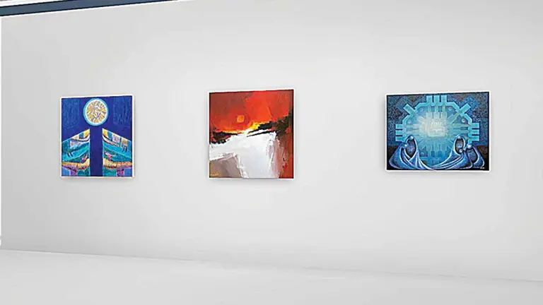 Vista de la plataforma digital que exhibe las obras de Casa Toscana. EFE