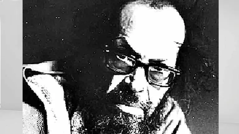 El literato paceño, Jaime Saenz, autor de la novela &ldquo;Felipe Delgado&rdquo;.   ARCHIVO