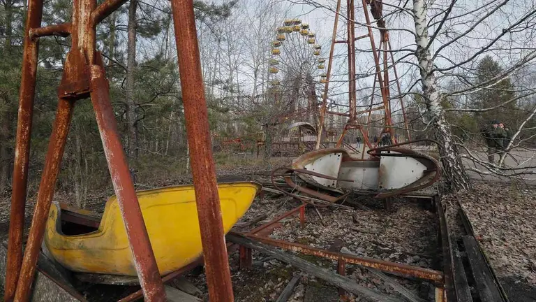Fotograf&iacute;a de un parque en la zona de Chernobil. EFE