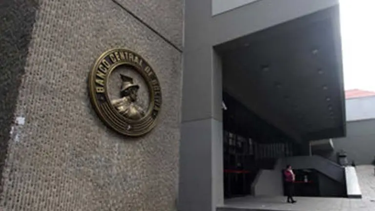 El frontis del Banco Central de Bolivia, en La Paz. Erbol