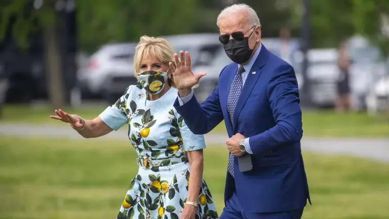 El presidente de los Estados Unidos, Joe Biden, y su esposa Jill Biden. EFE