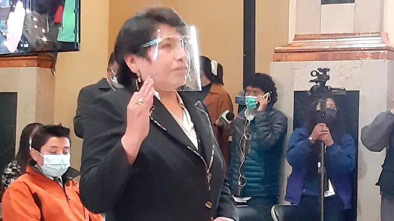 Dina Chuquimia, nueva vocal del Tribunal Supremo Electoral (TSE). (ERBOL)