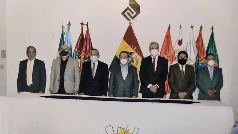 El directorio de la Confederación de Empresarios Privados de Bolivia (CEPB). Facebook