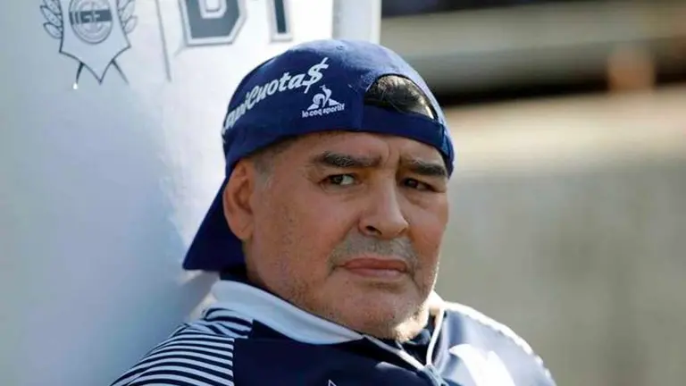 En la imagen, quien en vida fue el exfutbolista argentino Diego Maradona. EFE-ARCHIVO