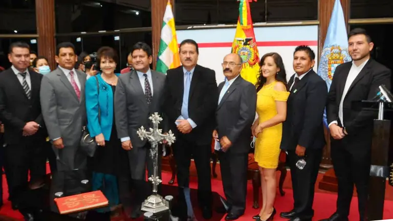 Gabinete municipal de la Alcald&iacute;a de Cochabamba. Foto: OPINI&Oacute;N