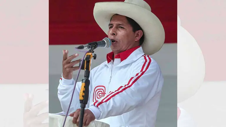 El candidato a la presidencia de Perú, Pedro Castillo, virtual ganador de las elecciones. EFE