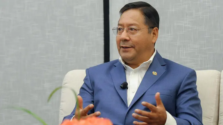 Luis Arce, presidente de Bolivia. ABI
