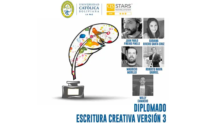 Afiche del diplomado en Escritura Creativa de la UCB. FACEBOOK