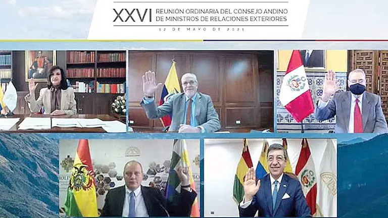 La reunión celebrada entre los ministros de Relaciones Exteriores. APG