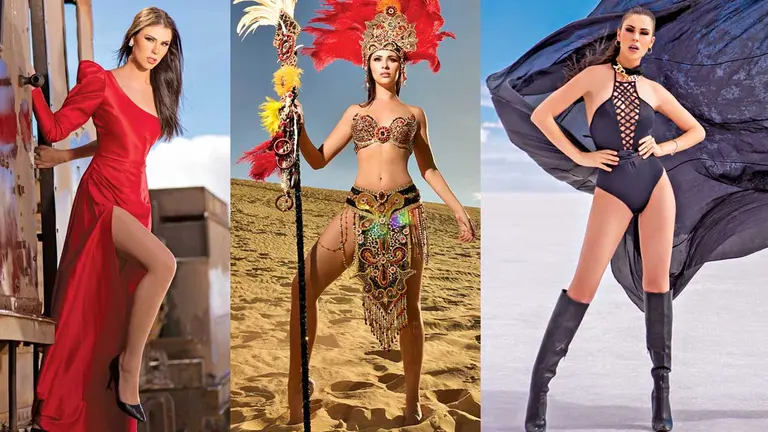 Lenka Nemer- el rostro de Bolivia en el Miss Universo. MARCO VELASCO-REYNALDO SOLÍS-SERGIO CHUQUIMIA