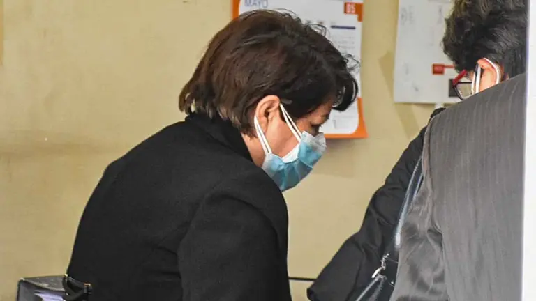 Vocal Mirtha Monta&ntilde;o, en su audiencia pasada por haber liberado a feminicida pandillero. Dico Sol&iacute;s