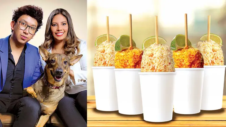 Matrimonio conformado por Marcelo Rodríguez y Daniela García crearon Choclotes, una nueva forma de degustar este tradicional alimento. CORTESÍA BEWOW