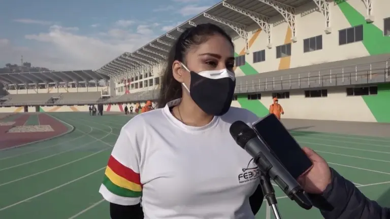 La jefa de Promoci&oacute;n de Deportes de la Alcald&iacute;a, Carola Loma. CAPTURA DE VIDEO
