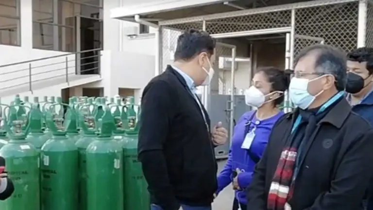 Entregan planta generadora de ox&iacute;geno al Hospital del Sur y producir&aacute; unos 95 cilindros cada d&iacute;a. Fotograf&iacute;a: Urgente.bo