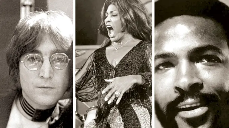 John Lennon, Tina Turner y Marvin Gaye son algunos de los protagonistas del nuevo documental de Kapadia.     APPLE TV+