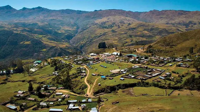 Vista aerea del municipio de Cocapata. FACEBOOK GAMC COCAPATA