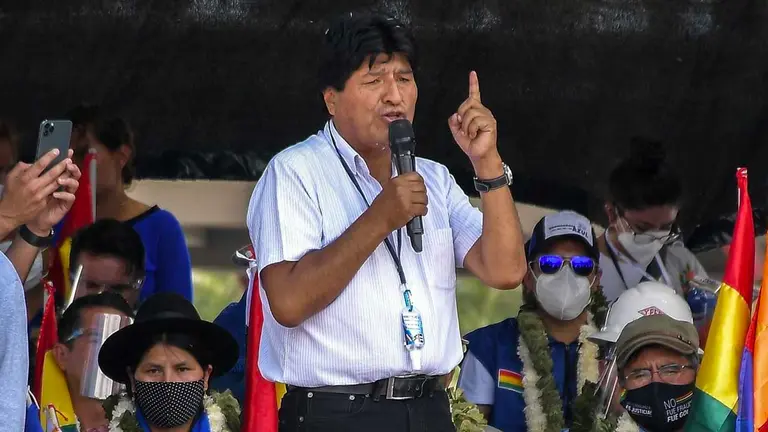 El expresidente Evo Morales (imagen) se sum&oacute; a las felicitaciones para Castillo y le sugiri&oacute; "no confiar en la OEA" ni en su secretario general, el uruguayo Luis Almagro. EFE-ARCHIVO